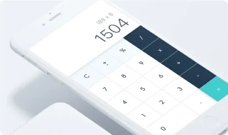 calculadora na tela do celular