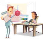 Dois executivos conversando