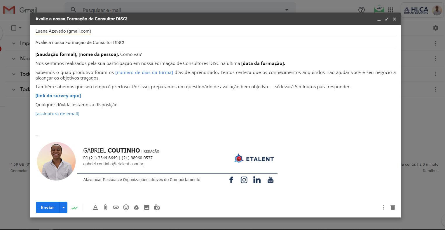 Exemplo De Modelo De Email Para Divulgar Email E Senha